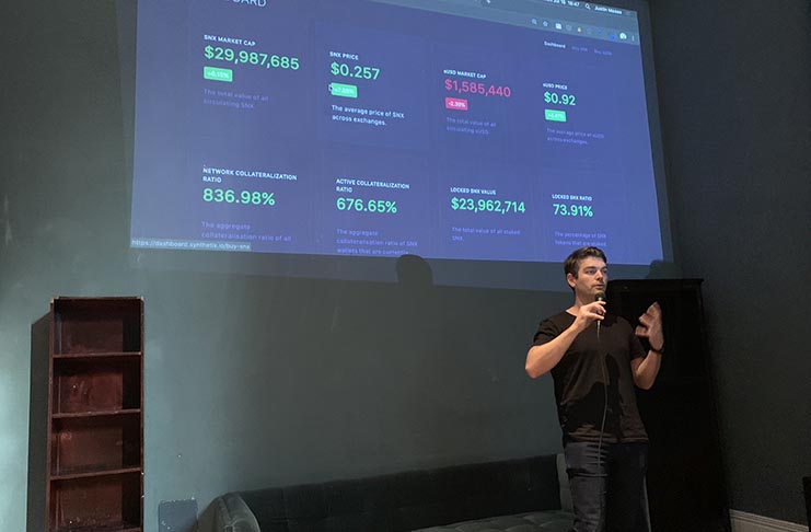 Synthetix founder Kain Warwick at Coinfund.io's RabbitholTalks event